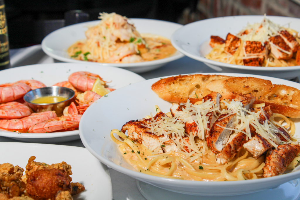 Various dishes from the restaurant Half Shell Oyster House